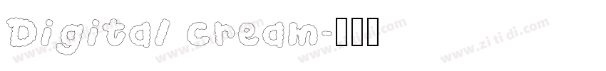 Digital cream字体转换
